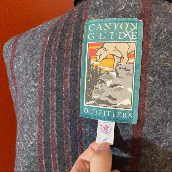 Canyon‎ Guide Outfitters Men’s Vintage Aztec Native Western Blanket Lined Jacket